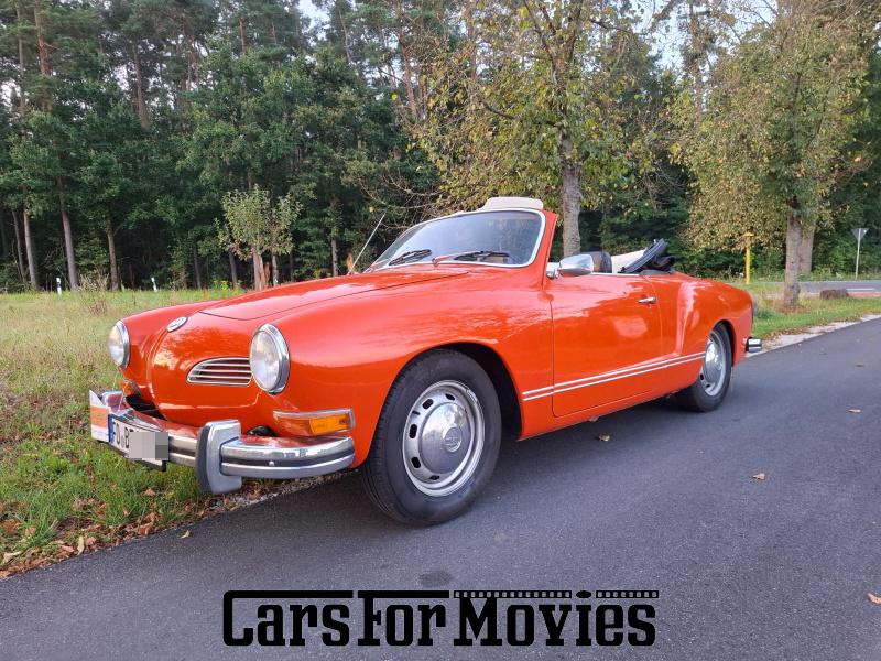 CarsForMovies | VW Karmann 1977 Deutschland Orange Schwarz Zivilfahrzeug Cabrio Bayern 7016 